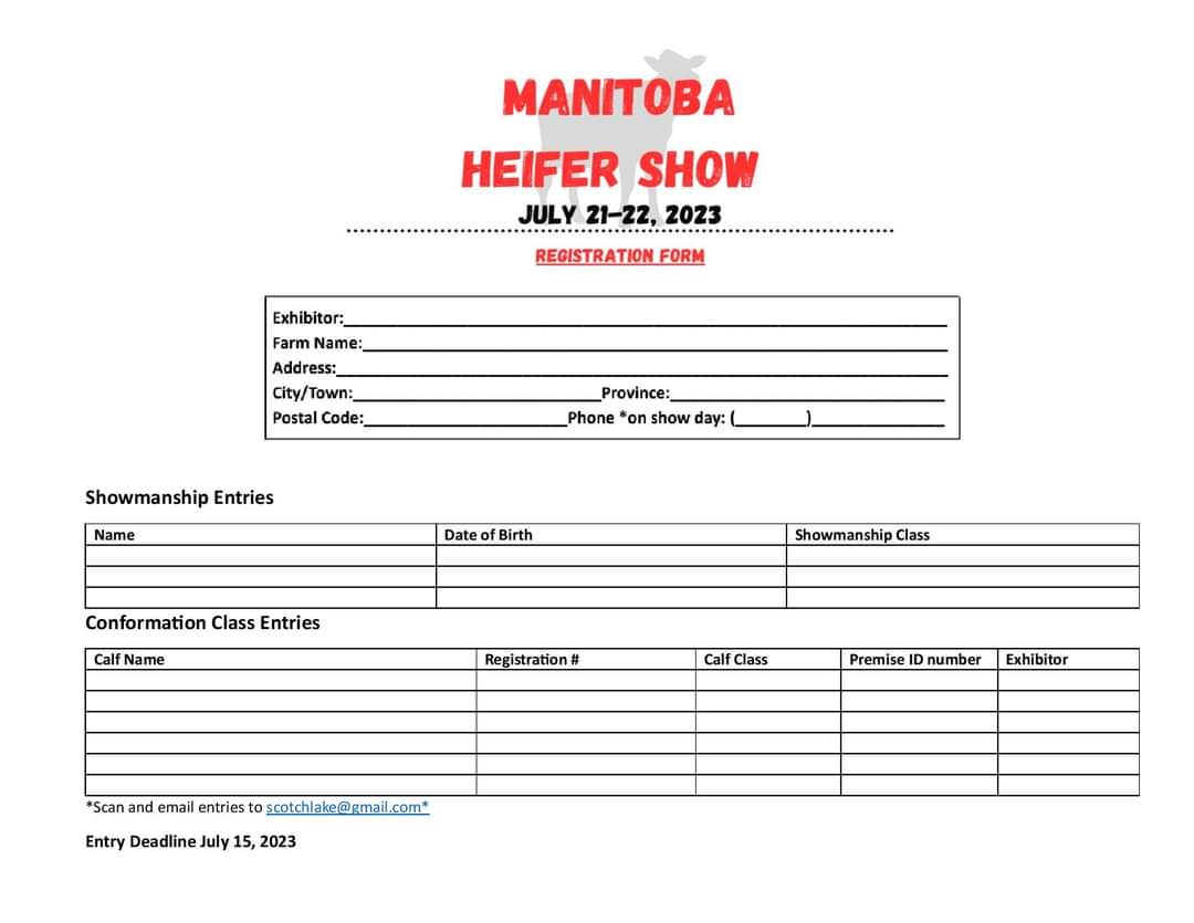 Registration deadline is coming up fast, don't forget to register your animals!