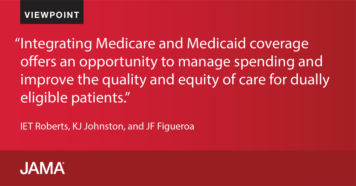 Viewpoint highlights costly inefficiencies in delivery of care to patients who qualify to receive both Medicare and Medicaid and proposes more effective care models. ja.ma/46GGyyZ