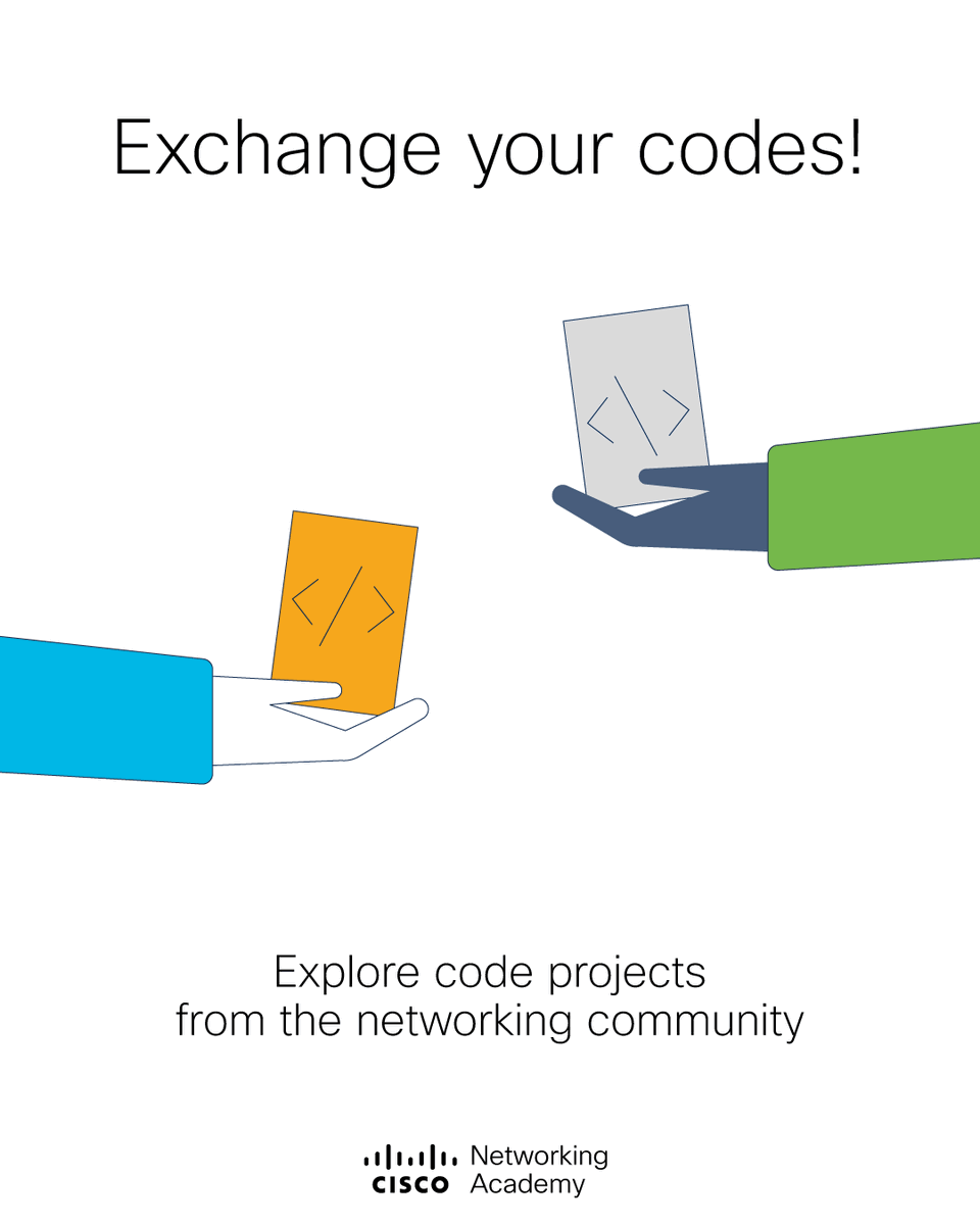 CiscoNetAcad's tweet image. Learn different ways to solve problems with these new techniques, approaches, and best practices via @CiscoDevNet&apos;s #CodeExchange.

Enter here ➡️ cs.co/6018PzC6K