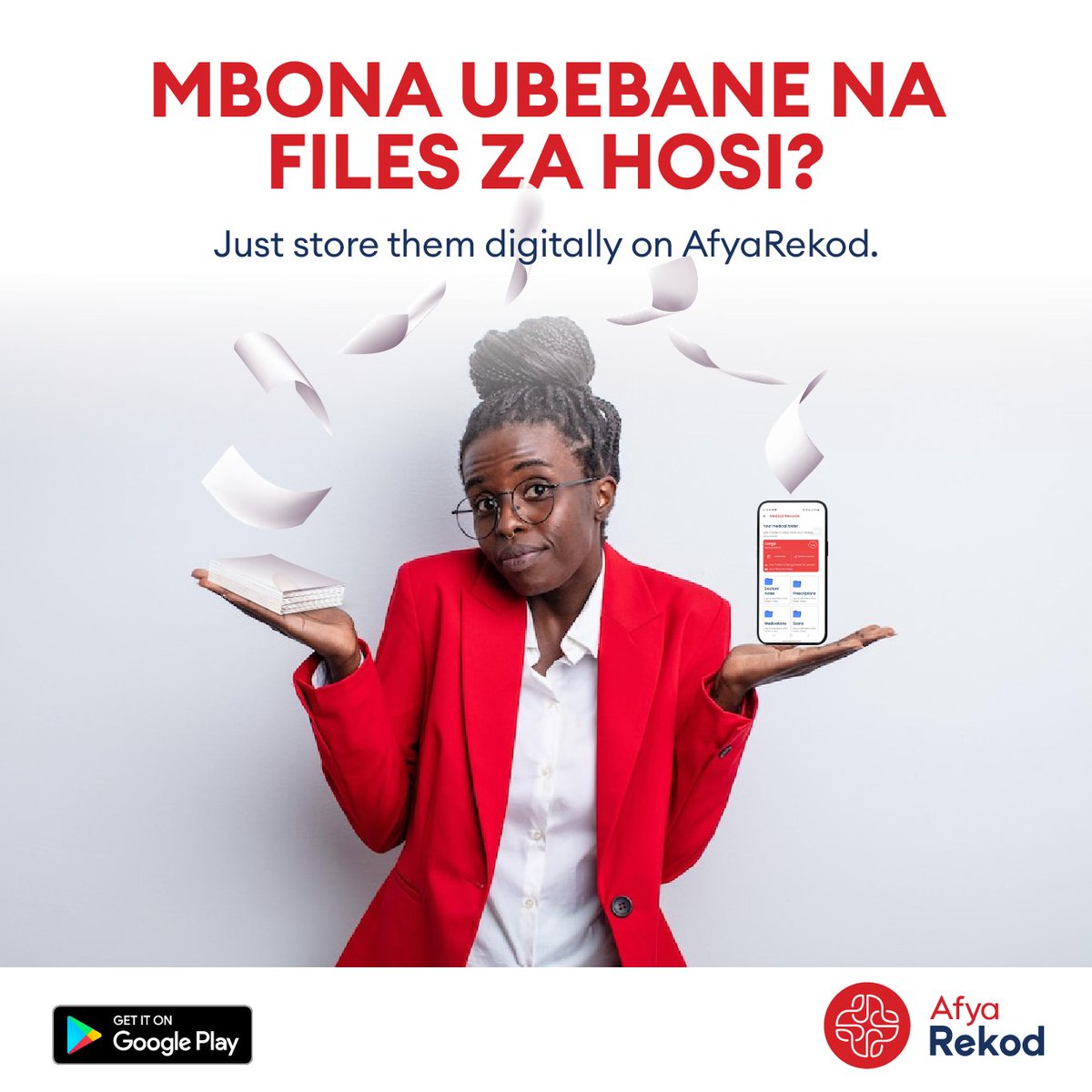 Make your life easier with AfyaRekod. It's hard enough already in this economy * coughs in rising cost of living* 👀
With the AfyaRekod app, you are able to digitally access, store, &amp; manage not just your health records but your dependants' too. Download today! #ownyourhealth