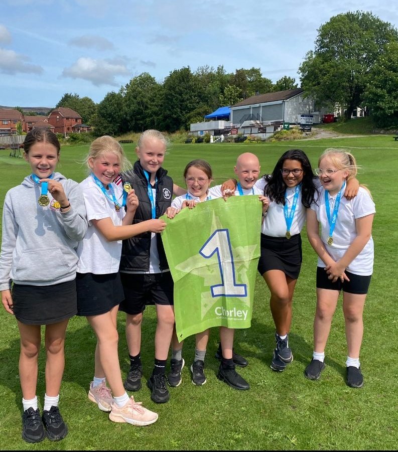 claypoolschool's tweet photo. Our last chance of sporting success for this school year came with the Girls Cricket, &amp; the girls didn't disappoint!🥇 place for Claypool, 3 wins &amp; 3 times winners in succession in this event. #thesegirlscan @bolton_sport 
Thank you to @ChorleySSP for all their help &amp; support. 🏆 https://t.co/5JrCDVpE0M