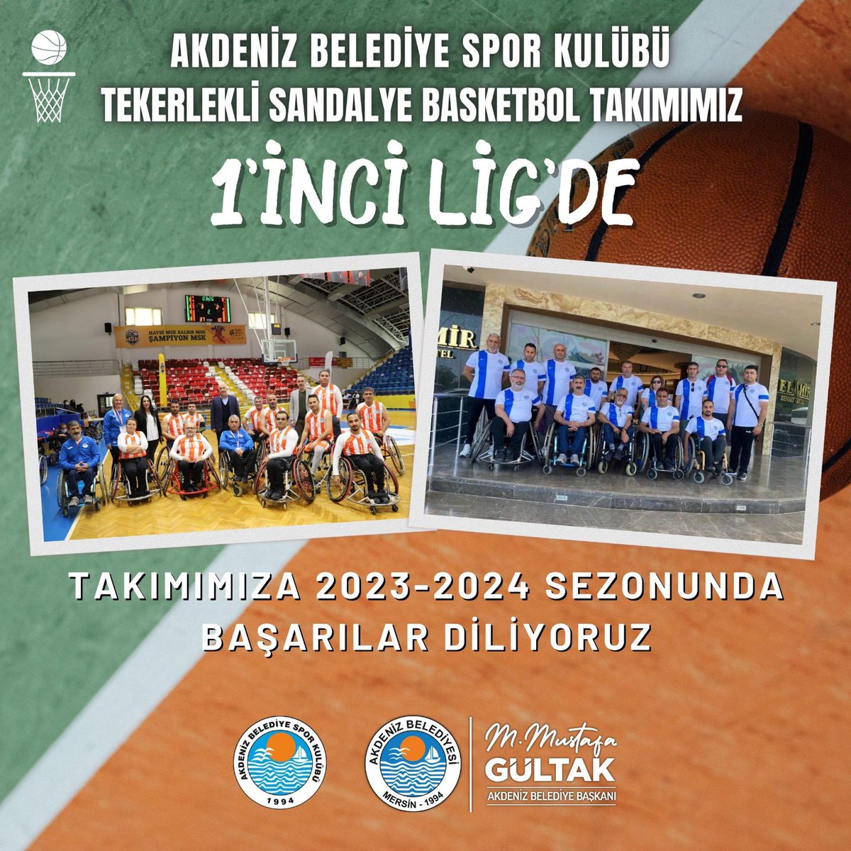 Akdeniz Belediye Spor Kulübü Tekerlekli Sandalye Basketbol Takımımız 1’inci Lig’de

1'inci lige yükselen Tekerlekli Sandalye Basketbol Takımımız'ı tebrik ediyor, önümüzdeki sezonda da başarılarının devamını diliyorum.