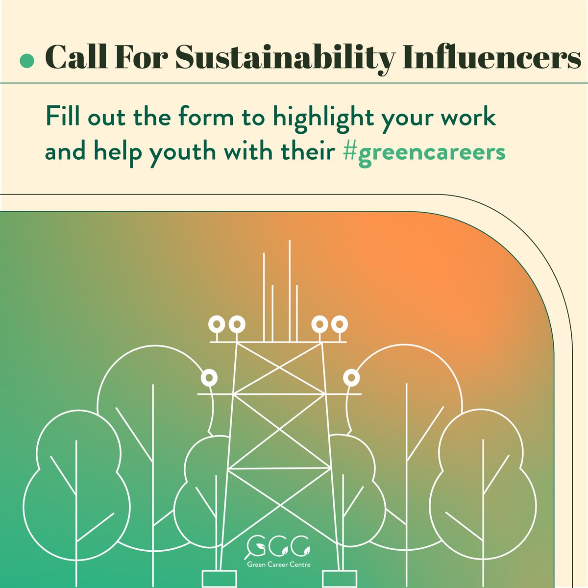 greencareerca's tweet photo. Calling all Sustainability Influencers! 🗣️

We want to highlight your work on our social media platforms while providing an opportunity for the youth, BIPOC and newcomers in our network to see how you can help them in their #greencareers. 💚 https://t.co/2AgIYt70a2