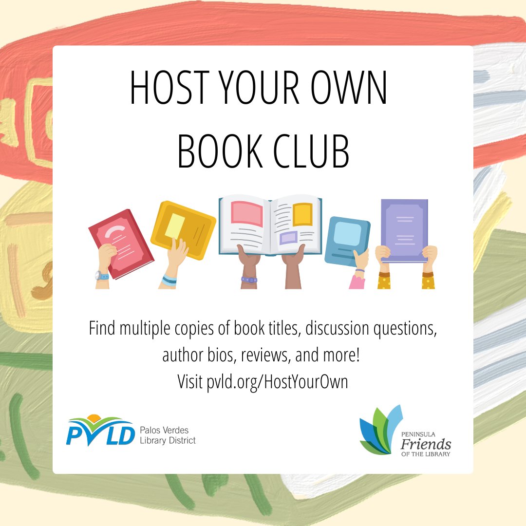 Ready to start a book club? #PVLD has all the tools you need to help you Host Your Own Book club. We provide multiple copies of books, discussion questions, author bios and reviews to help with the discussion. Find all this at pvld.org/bookclubs/host…