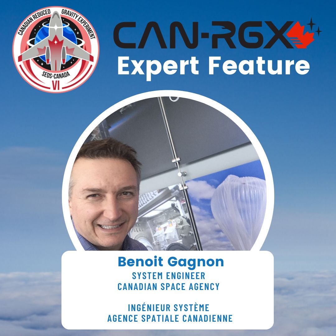 We are excited to introduce experts who help our #CANRGX teams with their experiments! Meet Benoit Gagnon, System Engineer at the @csa_asc! 

Interested in participating? Let us know here: https://t.co/uXpQ7bCgaX https://t.co/gyimJ8gaQT