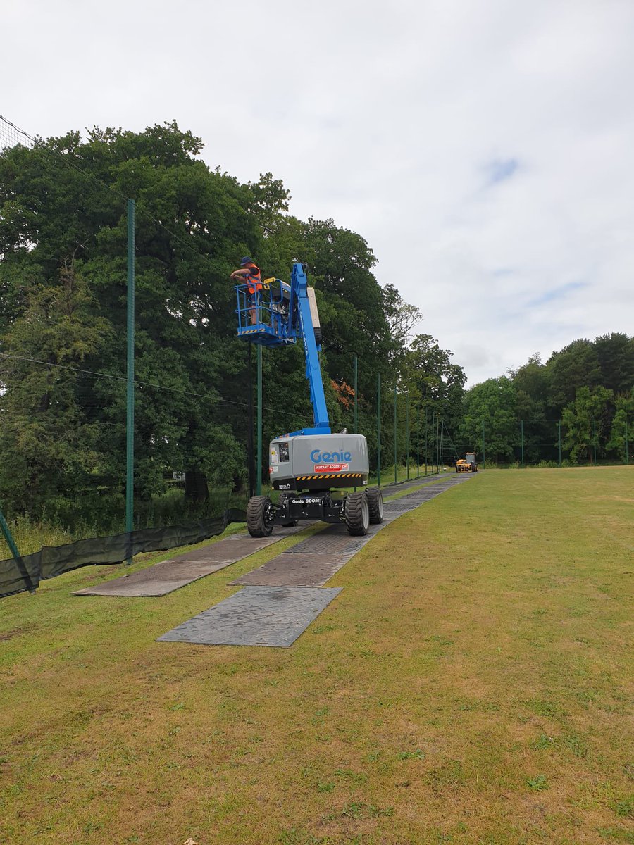New ball stop netting installed @ Alderley Park. #cricketnet #ballstopnet