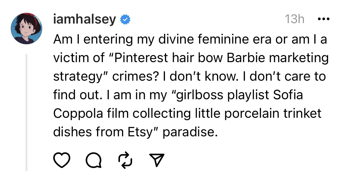 RT @HalseyUpdates: Halsey via threads https://t.co/PPHfILqWCz