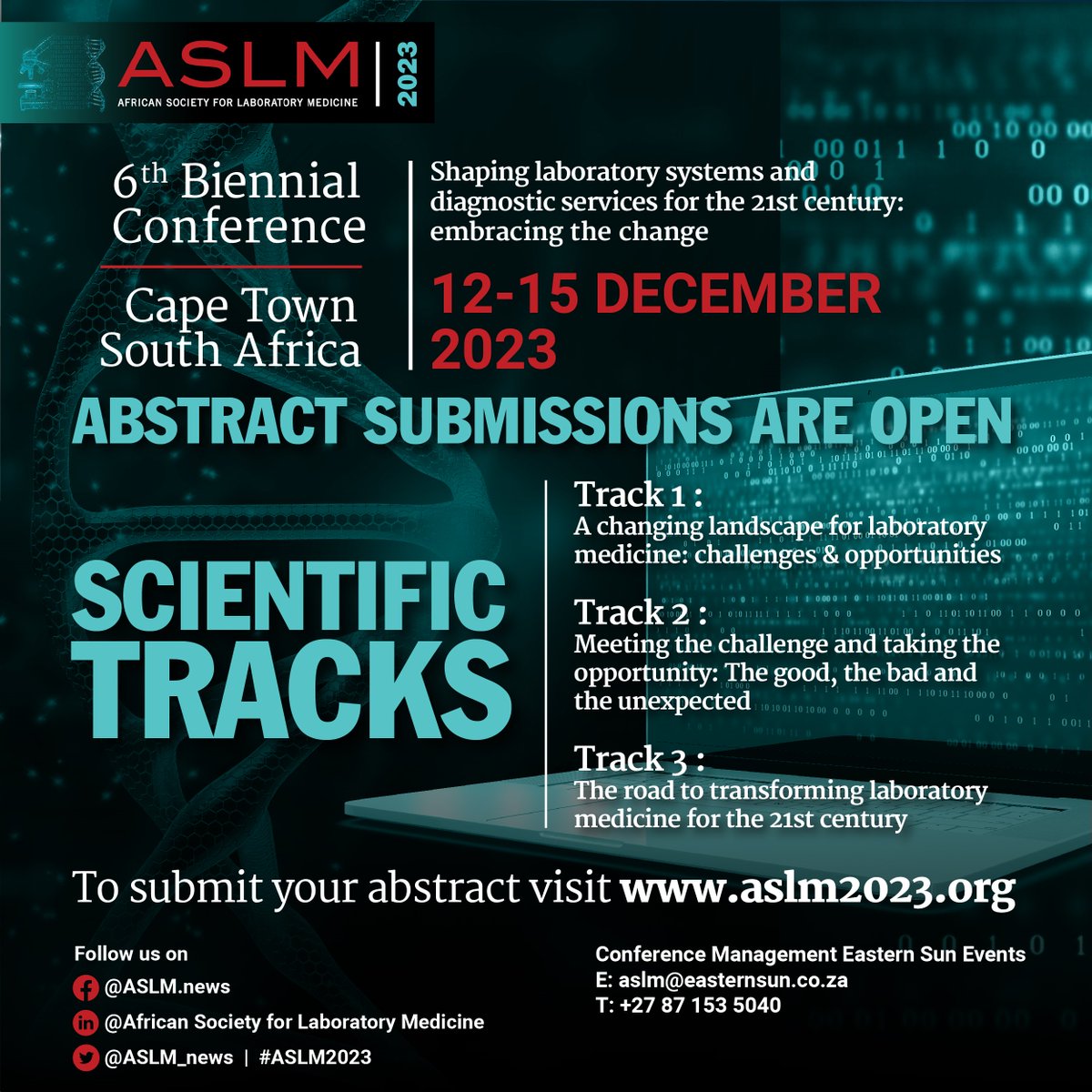 ASLM_News's tweet photo. Calling all researchers! Share your groundbreaking work at #ASLM2023. Submit your abstract now to https://t.co/yGHegir1eP and join the global scientific community! #abstractsubmission #laboratorymedicine https://t.co/o2TcHTz3iB