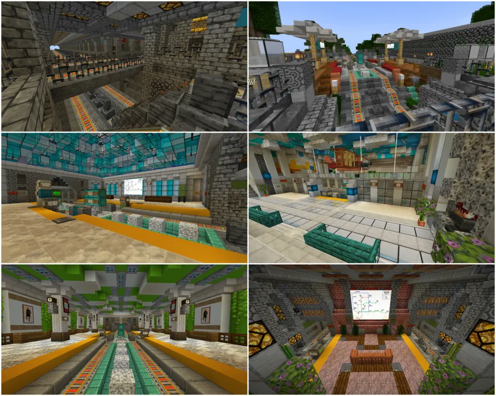 ProjectZearthMC's tweet photo. We love the new subway system in Zeon city! 😍
#minecraft #minecraftbuild #minecraftbuilds #minecraftcity #minecraftbuilds #minecraftcities #projectzearth https://t.co/6RW4C3UF1N