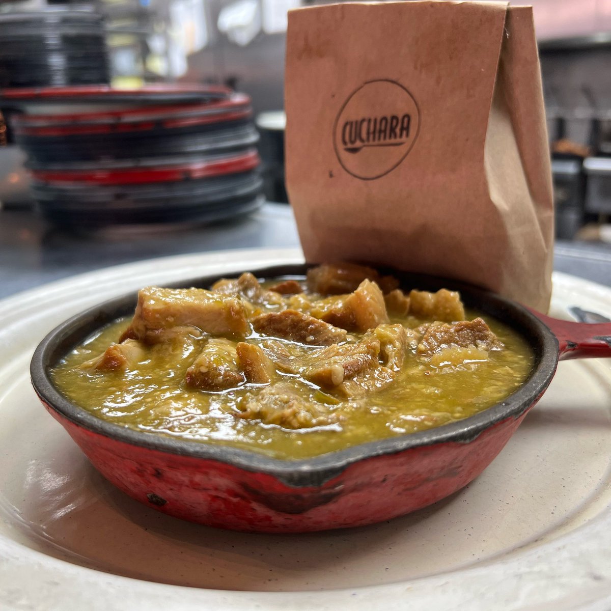 Cucharahouston's tweet photo. Cazuelita de chicharron en salsa verde for lunch!
We’ve got you covered!😋
#MexicoCityInHouston
#MomsCookBest https://t.co/KTAgrjERKd