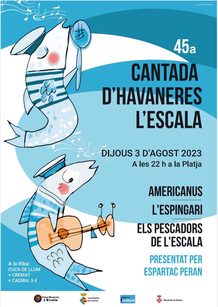 Ja podeu comprar les entrades per la 45a CANTADA D'HAVANERES DE L'ESCALA.

havanereslescala2023.eventbrite.es