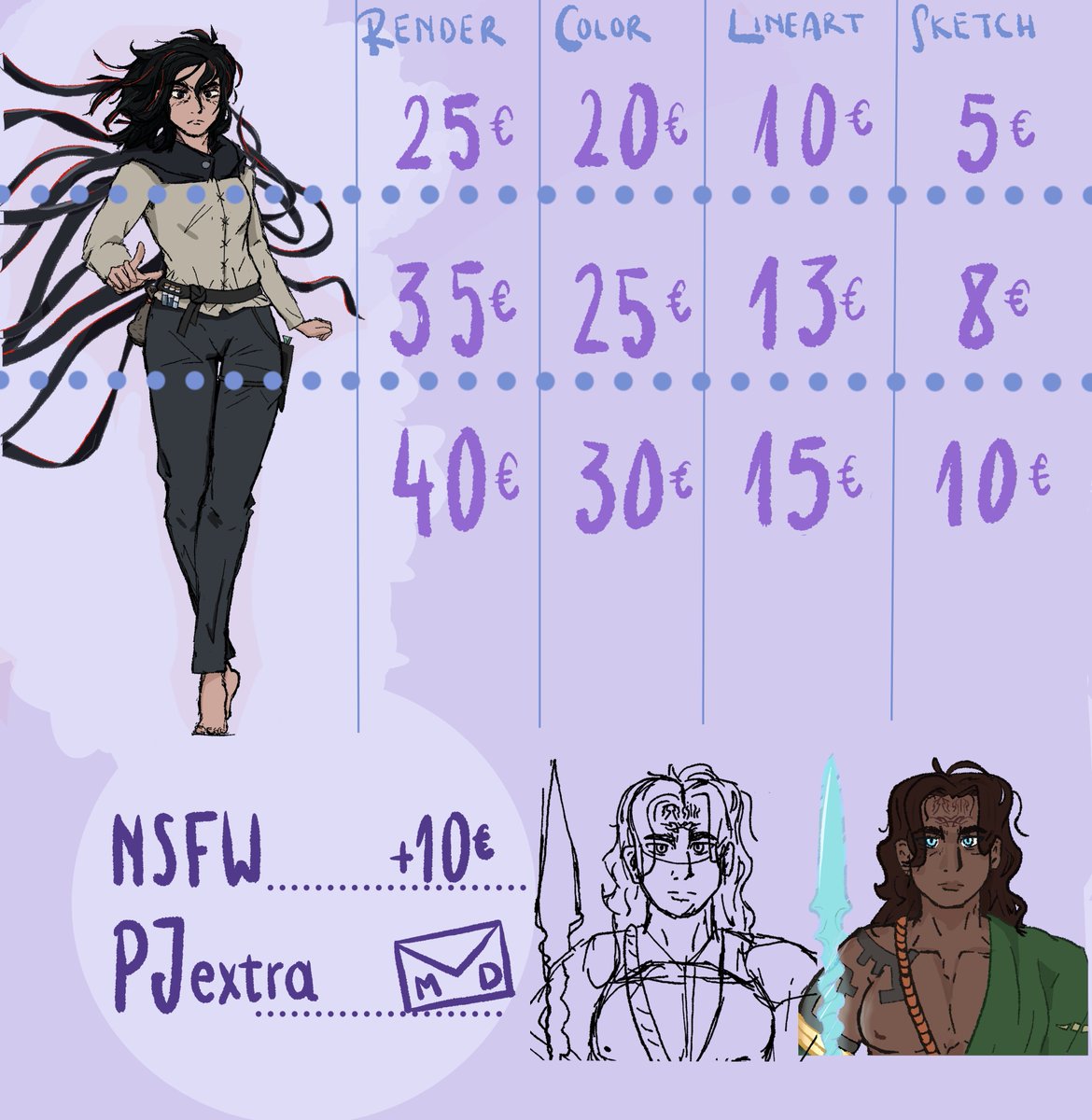 Nailowo's tweet photo. comisiones abiertas! 💜✨

sientanse libres de preguntar lo que sea. se agradecen los RT uwu https://t.co/D3JPrvRwLR