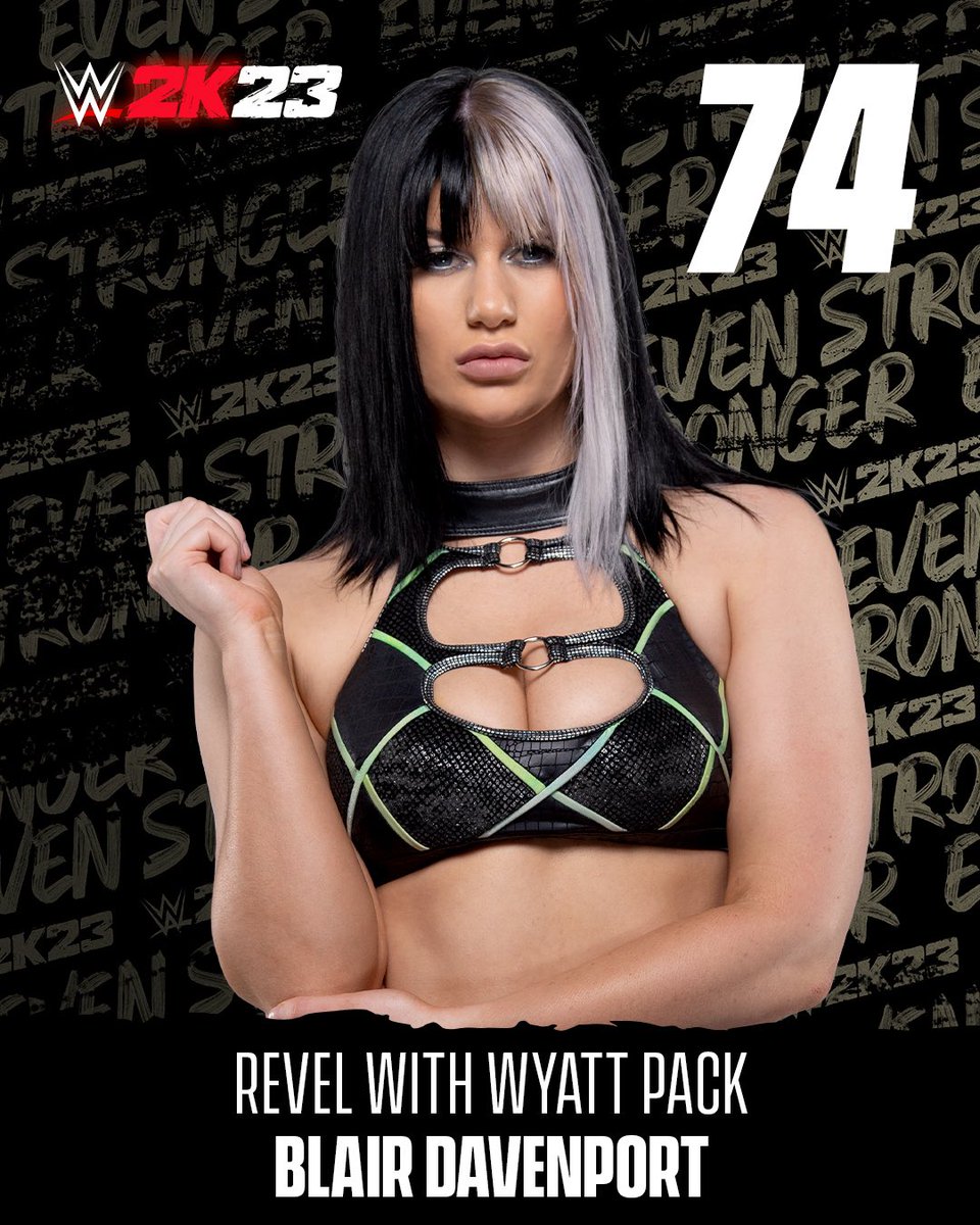 Blair Davenport is coming to WWE 2K23! @WWEgames hooked your boy up with this overall and I can’t wait to play as her. #RevelWithWyattPack