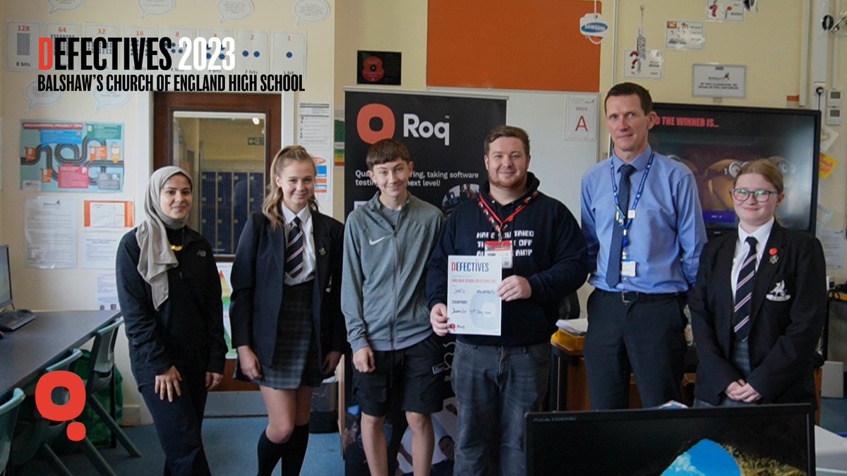 ROQTALK's tweet photo. The students at @Balshawscehigh were on top form today as they took part in the #HighSchoolDefectives challenge. #Roq team all commented on the enthusiasm of the students, so a massive thank you and well done to everyone, especially the winning team!
#likenoother #techeducation https://t.co/lRhm7UIU8W