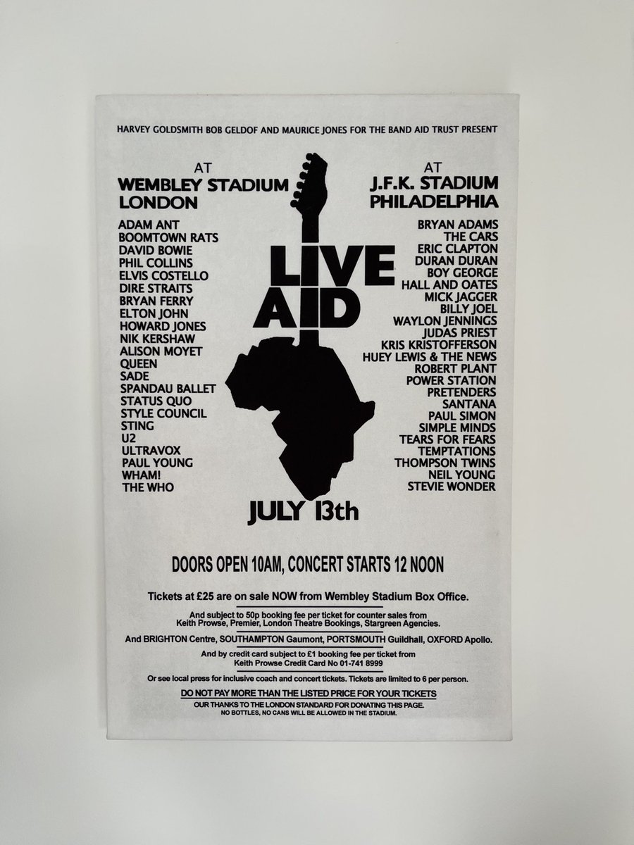 RobDJofficial's tweet photo. Canβt believe is 38 years ago that the greatest concert in the world took place!! #Liveaid38 https://t.co/970hGhl9Ll