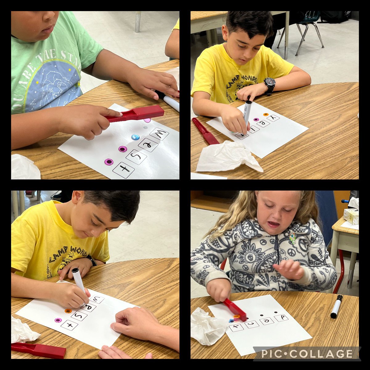 TAP it, MAP it, GRAPH it and ZAP  it! Thanks to  Brock teachers and students for allowing me to model the use of elkonin boxes in their classroom today! <a href="/ClaraHowitt/">Dr. Clara Howitt</a> <a href="/gecdsbpro/">GECDSB PR</a> #campwonder #GECDSBSLP2023 @MlleParaschak