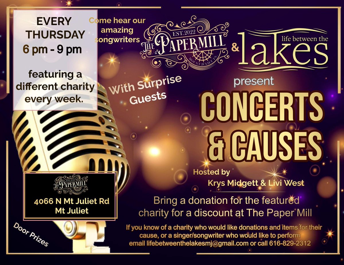 WilsonDemWomen's tweet image. Here's a fun event going on tonight at The Papermill right here in #mountjulietTN! Great food and entertainment for a great cause ❤️

#wilsoncountyTN #supportsmallbusiness #supportlocal
#wilsoncountyvalues