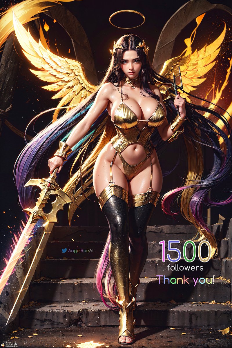AngelRaeAI's tweet photo. Going to Hell
"God sent me there to cleanse the filth. Finally."

1,500 followers! That's +500 in 7 days. Are you folks crazy? Thank you for the love, support and retweets. 🥰

More to come on this ~

#AIArt #AIgirl #StableDiffusion #stablediffusionart #AIArtwork #digitalart #AI https://t.co/rGbApzGE5U