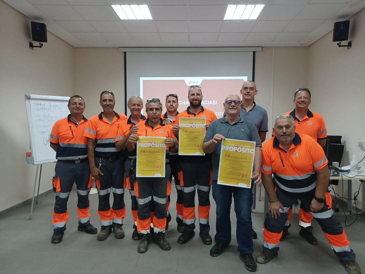 FdoJeSuarez's tweet photo. En @infoagamed hemos celebrado el Día del Propósito 2023 de @Veolia_Es con nuestros equipos. #Ambición #Soluciones #Impactos #purposeday #Torrevieja https://t.co/gCRLtDkuok