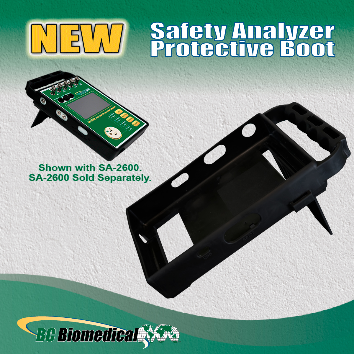 BCGroupIntl's tweet photo. BC Group has released a new Safety Analyzer accessory, BC20-20120, that provides a dual purpose of protection from bumps and drops and extending the life of your Safety Analyzer. 

It adds protective cushion to SA-2000, SA-2001, SA-2005, SA-2010, SA-2010S and SA-2600.
#new, #htm https://t.co/cMknCLTwYX