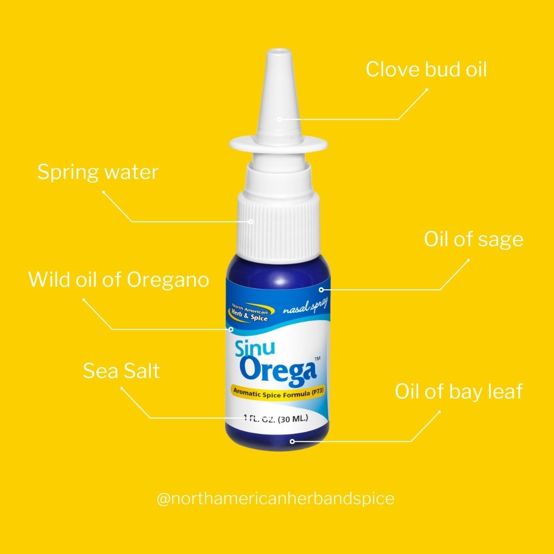 NAHSCo's tweet image. SinuOrega is a natural #nasal wash powered by potent spice extracts. These powerful extracts are combined with pure sea salt in a spring water base, the ideal wash and #inhalant for the nasal membranes and sinuses. Free from: alcohols, polysorbate 80, and sodium chloride.
