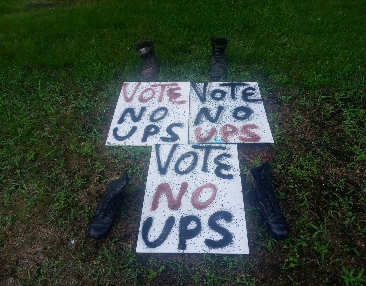 BrJoeBalkis's tweet photo. 7/11/23
#Teamsters need to #PracticePicket &amp; #VoteNo on the #ups #contract
We also need to #organize the vote no while on the line
The idea behind voting no is to send it back to the table to get a better deal
ups will not give up everything in the 1st #TA
https://t.co/iKegdWcr3T https://t.co/11gZmaq1iD