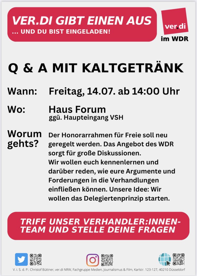 #WDR #honorarrahmen #jetzteinschalten