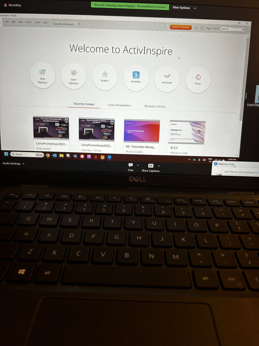Love the look of <a href="/Promethean/">Promethean</a> ActivInspire 3.0! @LauraPappas22 giving us all the great features during #CampPromethean23