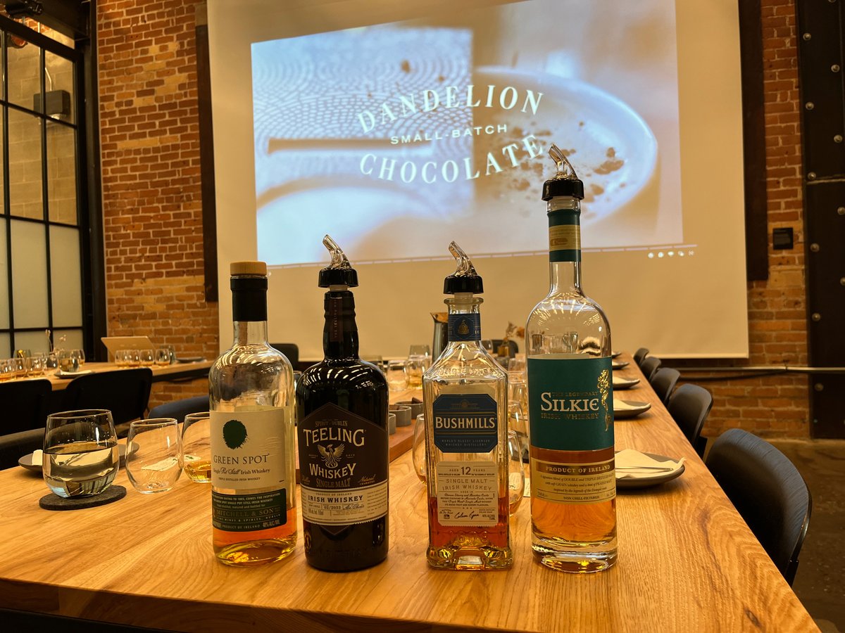 A look back to the recent sold-out Chocolate &amp; #IrishWhiskey Pairing Event that I hosted with <a href="/DandelionChoco/">Dandelion Chocolate</a> in San Francisco-more planned for later this summer.  

It's great to guide people through this experience &amp; open their eyes to the joys of Irish Whiskey, and chocolate!