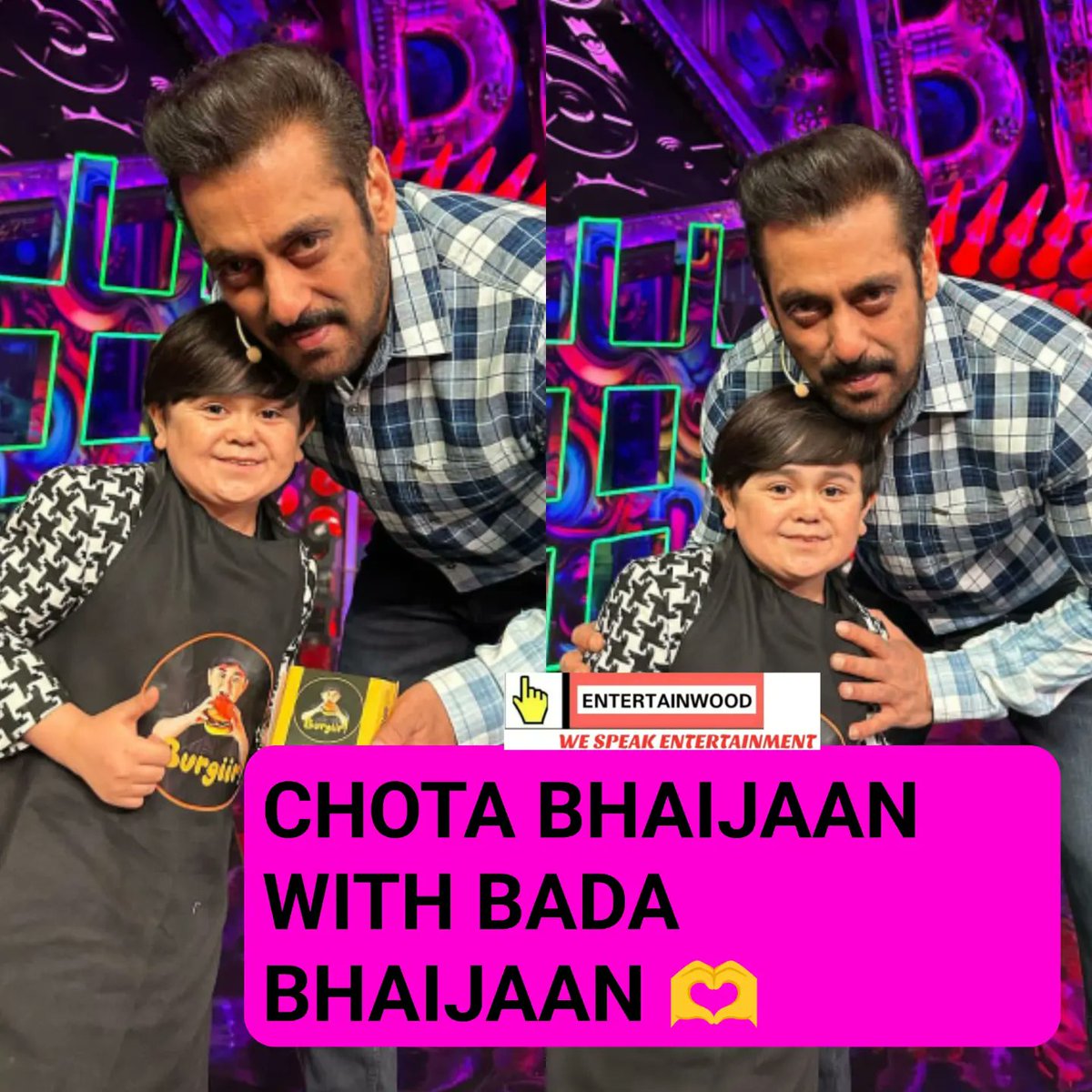 entertainwoodd's tweet photo. Lovely pictures of Salman Khan and Abdu Rozik from the sets of Big Boss OTT 2 😍❤️
Not to miss #burgiir ❤️❤️
@Abdurozikartist @BeingSalmanKhan
#AbduRozik #SalmanKhan #Abdu #Mandali #Shibdu #Nimdu #AbduRoziq https://t.co/wD6IyovF9T