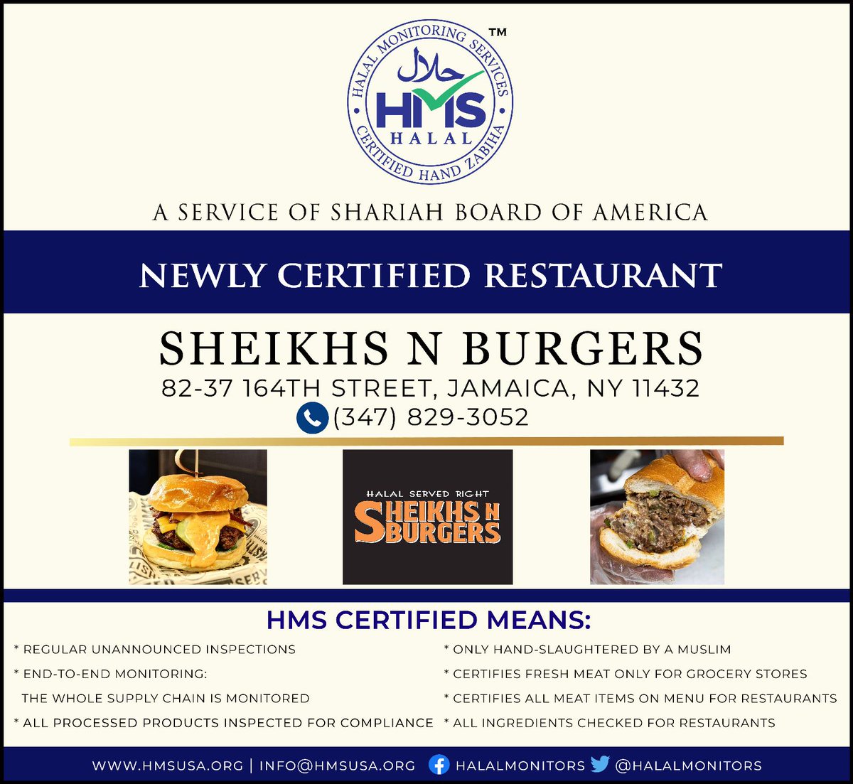 HalalMonitors's tweet photo. Newly Certified shakes and burgers spot in Jamaica, Queens right across from Queens Hospital! https://t.co/Nrpjif1EAp
