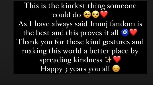 This took my heart 🥺♥️
and made me emotional 
helly take my heart 🥺♥️ 
so sweet

TOAST TO IMMJ II JUBILEE