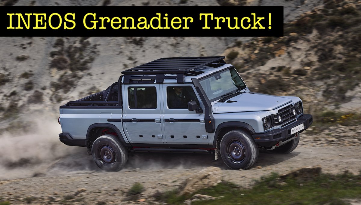 There is a new pickup truck in town! The INEOS Grenadier pickup truck (they call the Quartermaster) makes its world debut in England this week.
#grenadierpickuptruck #ineosgrenadier #ineosgrenadierquartermaster

tfltruck.com/2023/07/news-i…