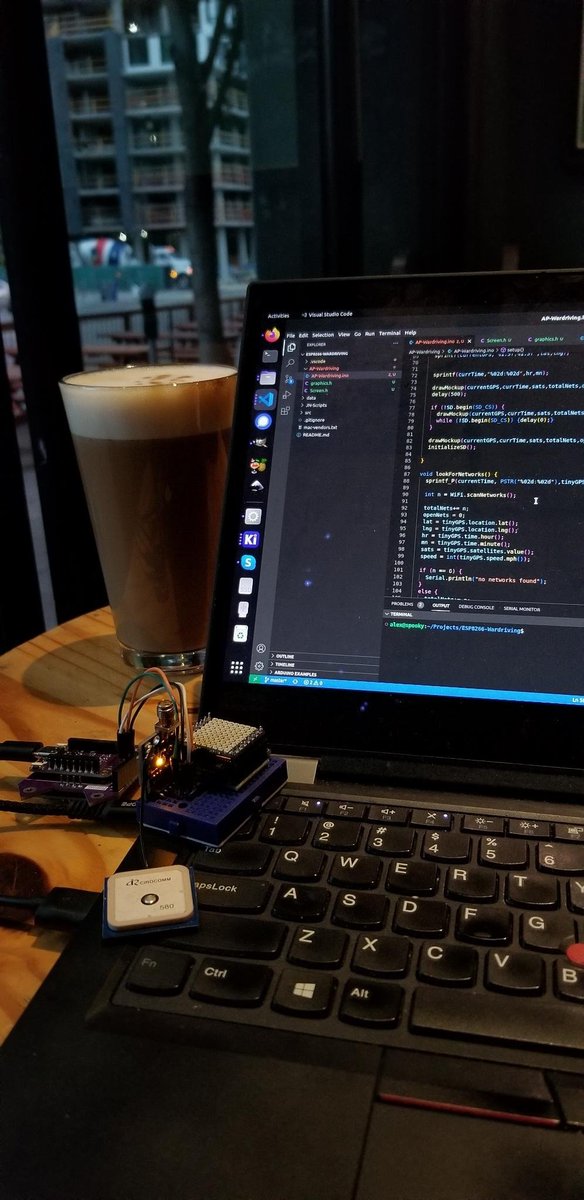 AlexLynd's tweet photo. Another day waking up before the sun to do some dev work on https://t.co/x2Dd9OIms6 and the #wifinugget, lets see where today goes 😺📡 https://t.co/9eUTwzHFyF