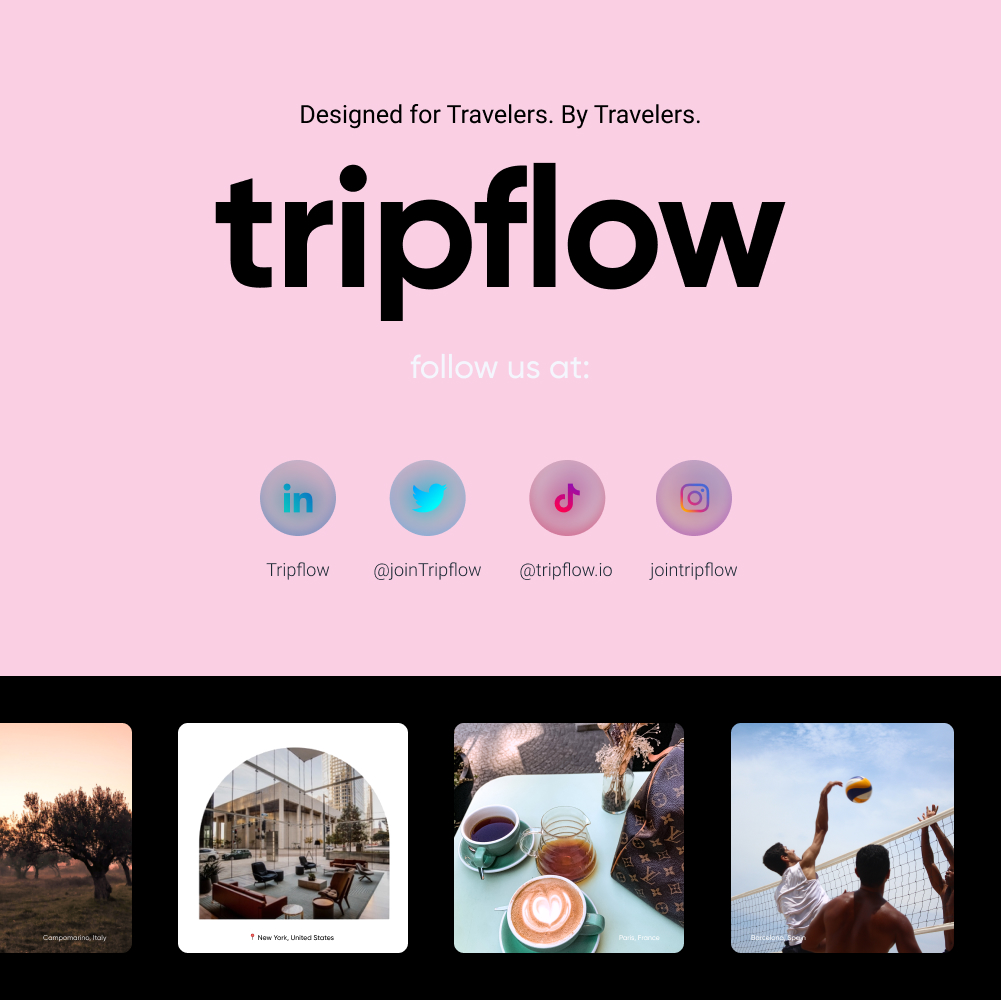 joinTripflow's tweet photo. Follow us on social media across all of our channels and be a part of our growing community! ✨🌈💻
#FollowUs #SocialMediaLove #JoinTheParty #StayConnected #tripflow #Travel #traveltips https://t.co/xVlqSBg5lR
