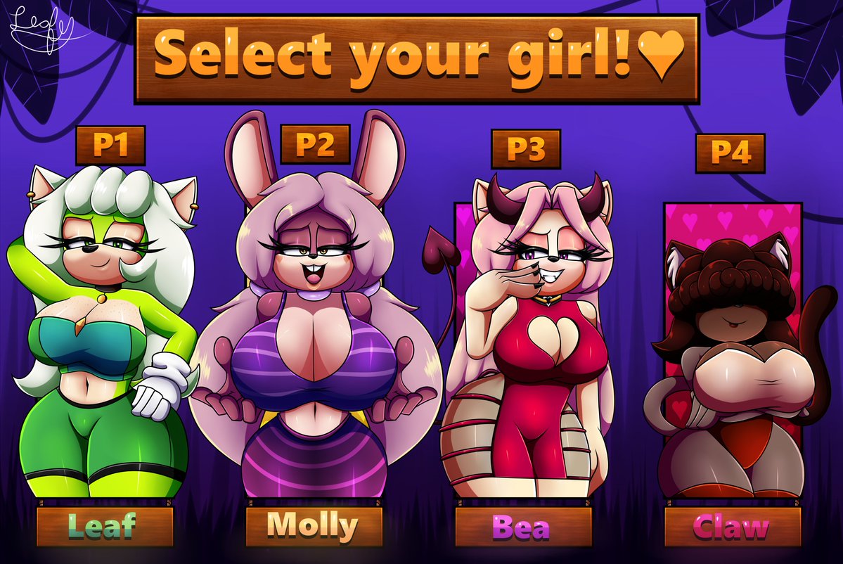 RetMollyBea's tweet photo. Before reopening commissions I wanted to make this new art of the Lady Gang to present them in the commission table >w< Also! Now they have an alternative hair style x3 https://t.co/bco1d3g1i6