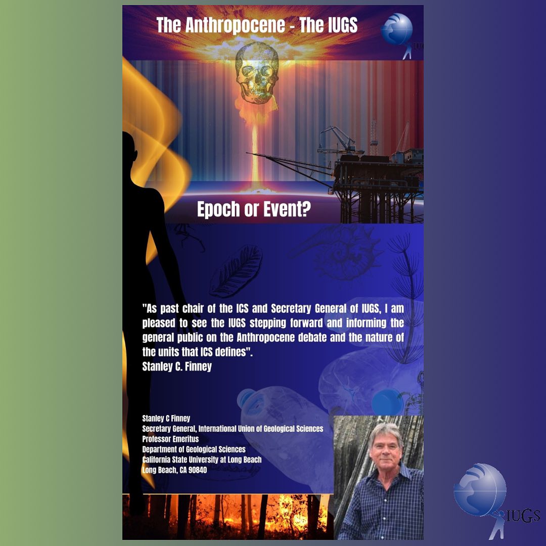 theIUGS's tweet image. Have you heard about the Anthropocene? Is it an Epoch or an event? 🧐 Stay tuned for more details about the debate that is going on among scientists.