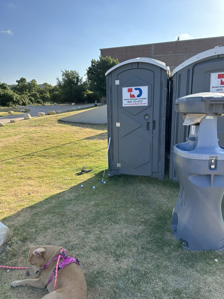 A typical practice session for a small biz owner and dad of four during the summer. My game is pretty
much summed up by the Port O Potty
#smallbizlife #downshiftgolf #shortgame #shtgame
