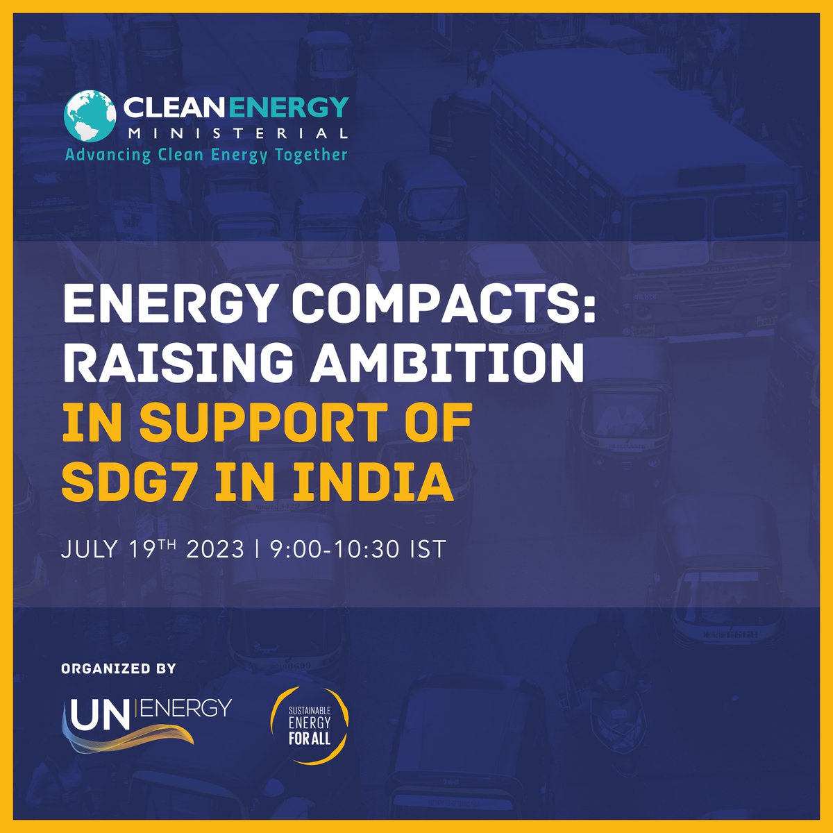 How do we get on track for #SDG7 by 2030? 🌎
Find out 👉what Indian government, private sector, and civil society organizations are doing at the 14th Clean Energy Ministerial⚡️
#EnergyCompacts @UN_Energy @seforallorg #CEM14MI8

Learn more: un.org/en/energycompa…
