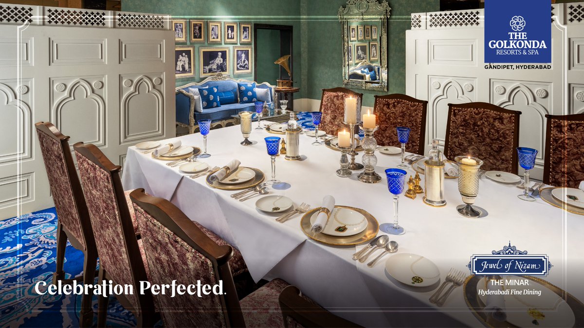 JEWELOFNIZAM's tweet image. Give your #Occasions the panache they deserve by joining us at #JewelOfNizam - The Minar. #BookYourTable today.
#GolkondaGroup #Royality #ReserveaTable #ReserveToday #Restaurant #Meal #Cuisine #Hotel #Nizami #Food #Foodie #Dinner #FoodLovers #FamilyTime #FineDining #Hyderabad