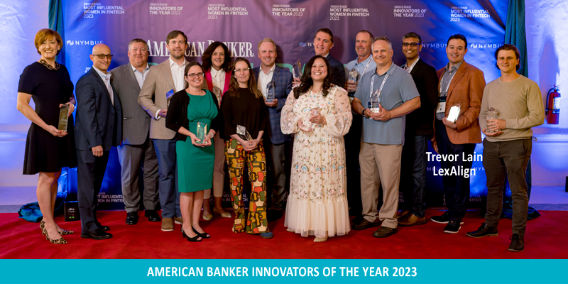 Trevor Lain, Founder &amp; CEO of LexAlign was named one of American Banker's Innovators of the Year for 2023!

Trevor, we're very proud, congratulations!

Read more about it here: americanbanker.com/list/innovator…
#fintech #AmericanBanker #financialservices #banks #lexalign #fraudprevention