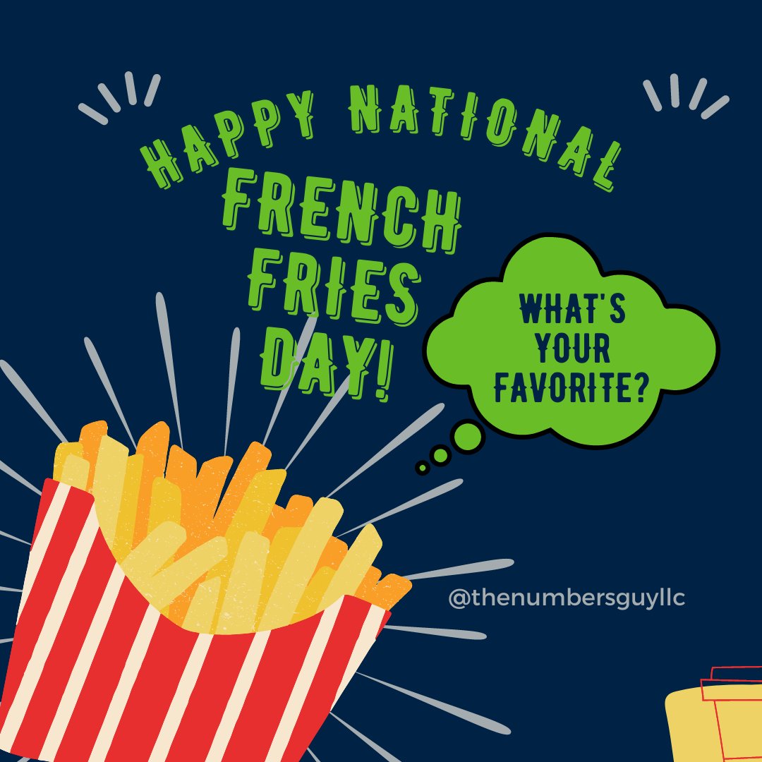 4thenumbersguy's tweet photo. It's National French Fries Day - where do you get your favorite fries from? https://t.co/qVYhoBEXlC