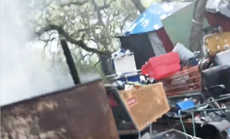 Jennifer4Austin's tweet photo. In this dry heat, the longer #ATXCouncil takes in dealing with the homeless issue, enforcing Prop. B & #HB1925, the greater the risk for catastrophic fire and property damage from the illegal campsites. #ATXGov liability. #TXLege https://t.co/cnRhm5iU3G https://t.co/ekHuh6Ejhh https://t.co/6V2tg96n2b
