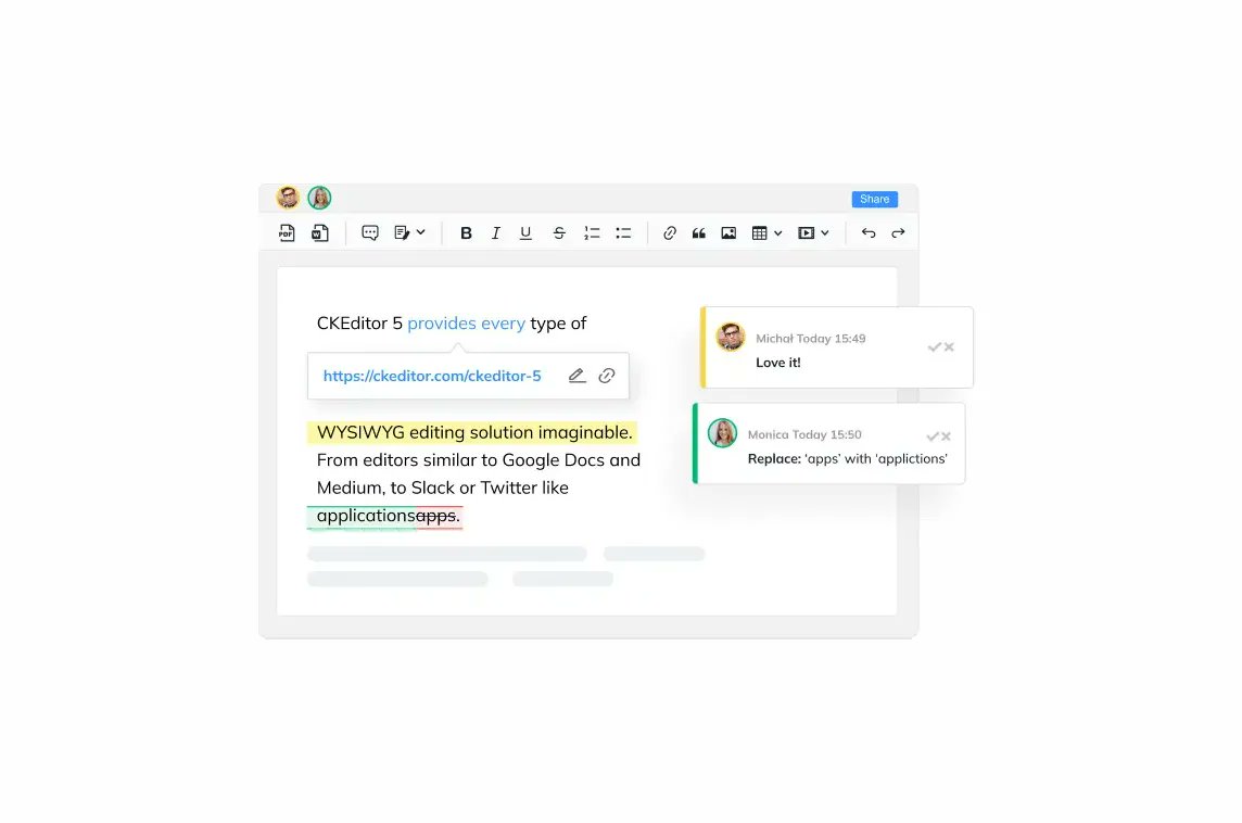 MadeWithVueJS's tweet photo. The Vue 3 component for the WYSIWYG text editor @ckeditor is super customizable and supports responsive media embeds, autoformatting and more ✍️ - https://t.co/lxfd8xgsXQ https://t.co/w655hvbDS3