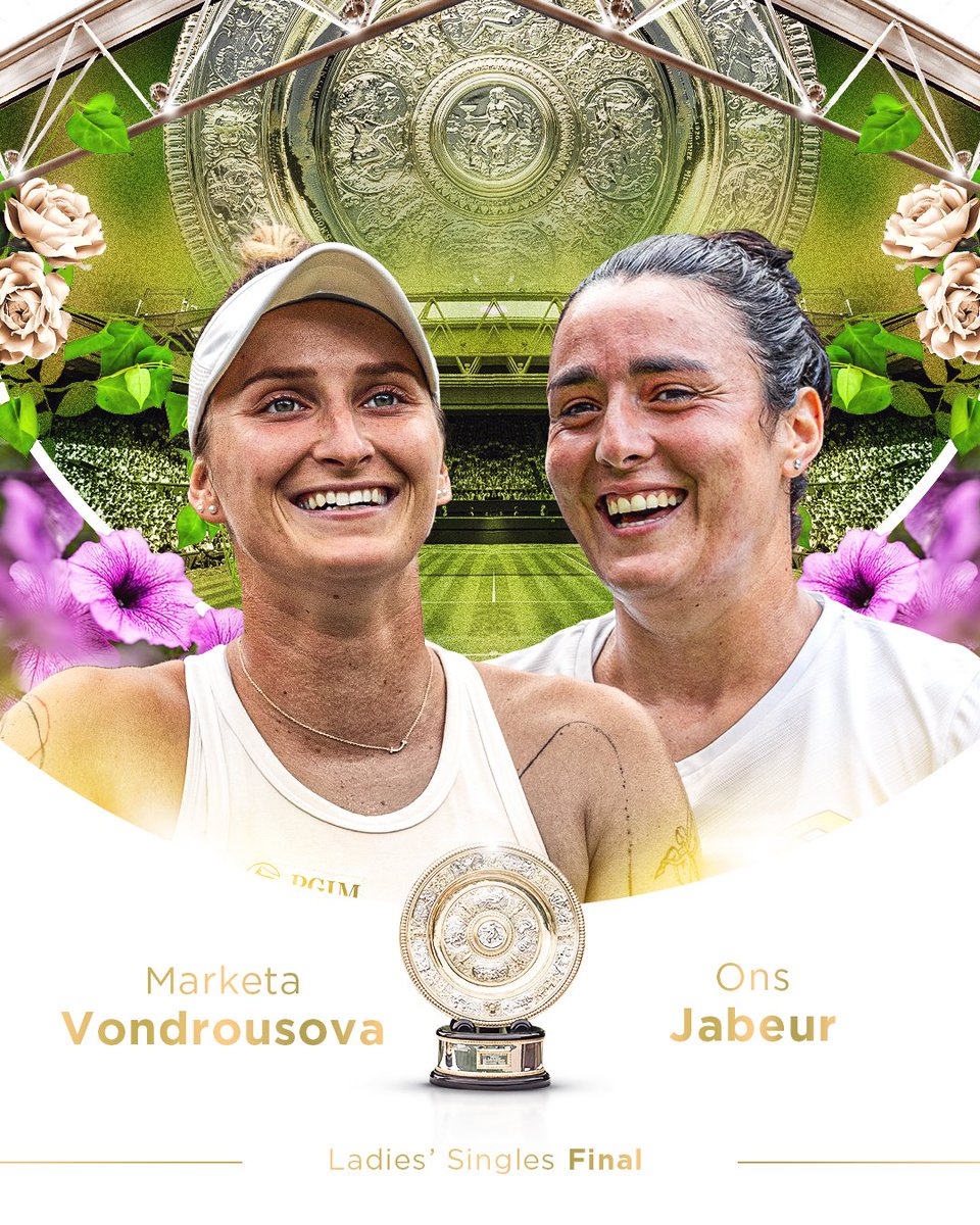 The 2023 Ladies' Singles final is set.

#Wimbledon