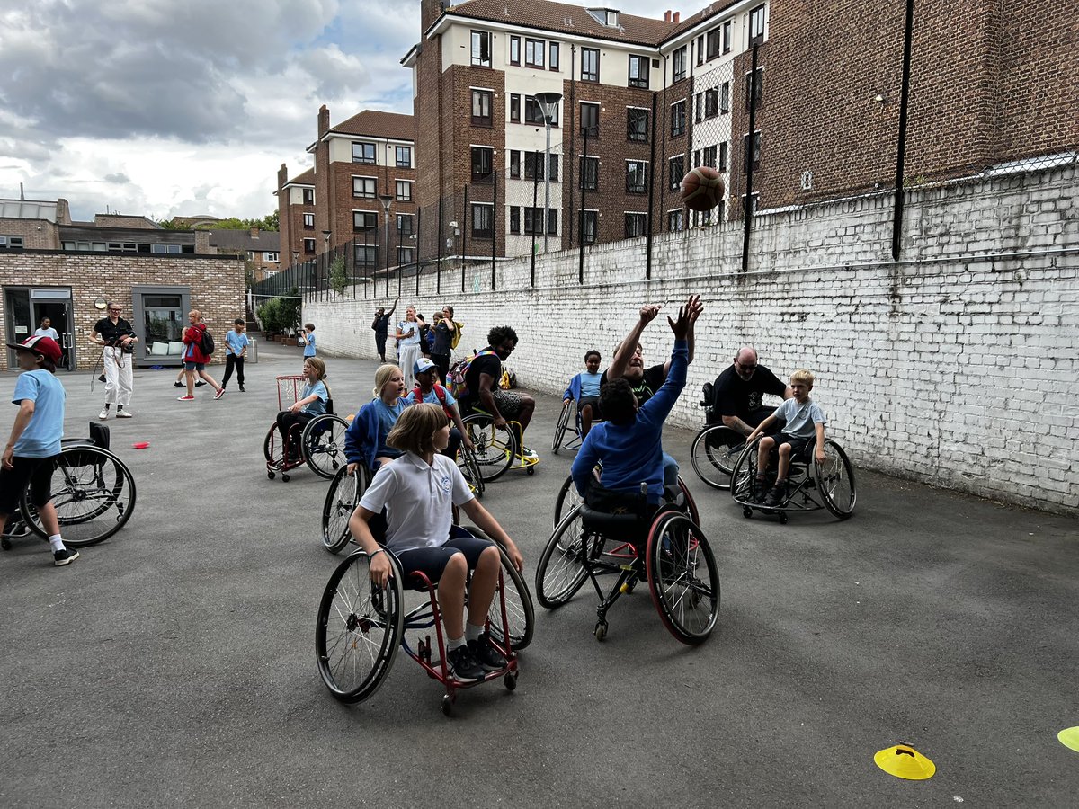 We loved the chance to play wheelchair basketball as part of our <a href="/ShacklewellE8/">Shacklewell Primary</a> summer celebration 🎉 🏀
