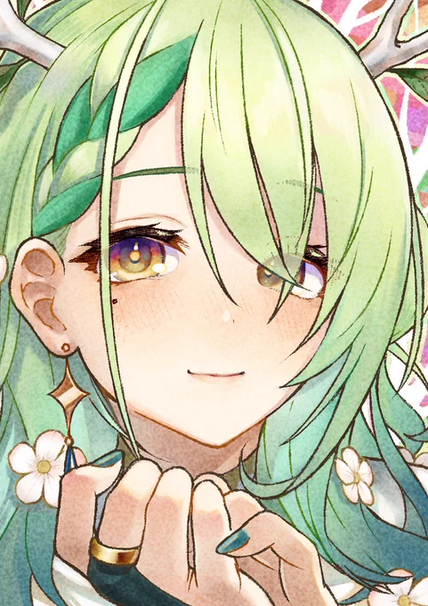 寝る前に完成したので置いておきますね! ぐっなぁ～ぃ #FineFaunart