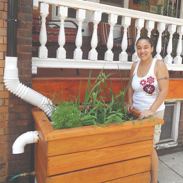 Beautify your home and help keep Philly’s waterways clean by signing up for the Rain Check program. You can install stormwater management tools on your property to help stop pollution from entering our waterways. Pictured: Downspout Planters
Find out how:  pwdraincheck.org/en/