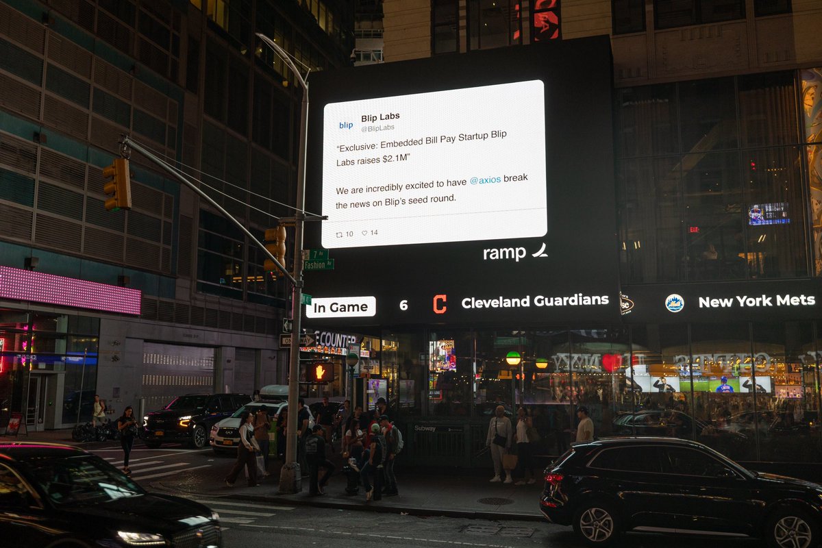 We have landed in Times Square! Thank you @tryramp for being an amazing partner. @nickabouzeid