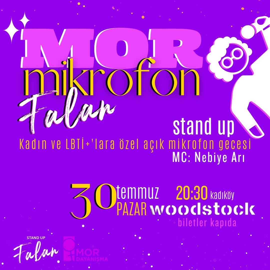 Mor Mikrofon Falan devam ediyoooorrrrr 💃💃

Geçen ay polisin etkinliği yapacağımız mekana uyguladığı pskolojik baskıya rağmen itaat etmedik ve Mor Dayanışma ve <a href="/standupfalan/">Falan</a> ortaklığında gerçekleştirdiğimiz "Mor Mikrofon Falan" gecemizi Kadıköy Derneğimizde gerçekleştirdik. ✊🎤
